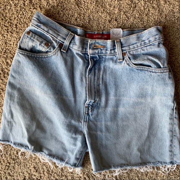 Levi's Pants - Levi Detailed Distressed Denim Shorts
